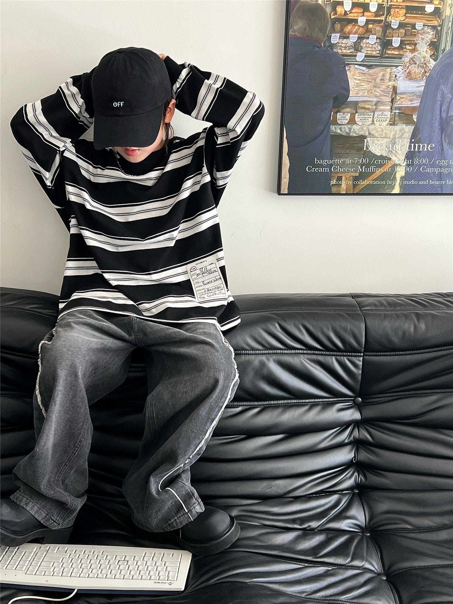 長袖Tシャツ キッズトップス ボーダー長袖Tシャツ【mh0009142】