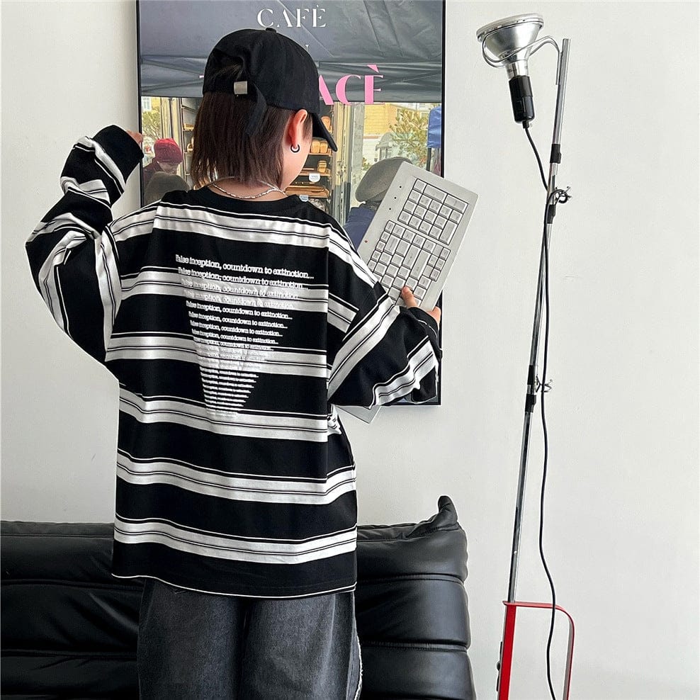 長袖Tシャツ キッズトップス ボーダー長袖Tシャツ【mh0009142】