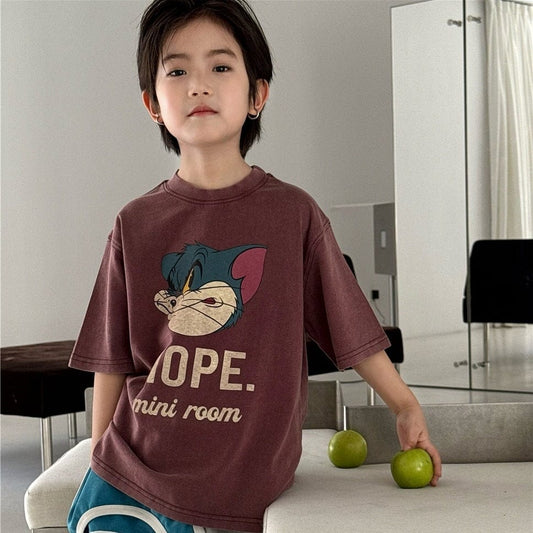 半袖Tシャツ アメリカンプリント半袖Tシャツ【mh0009938】