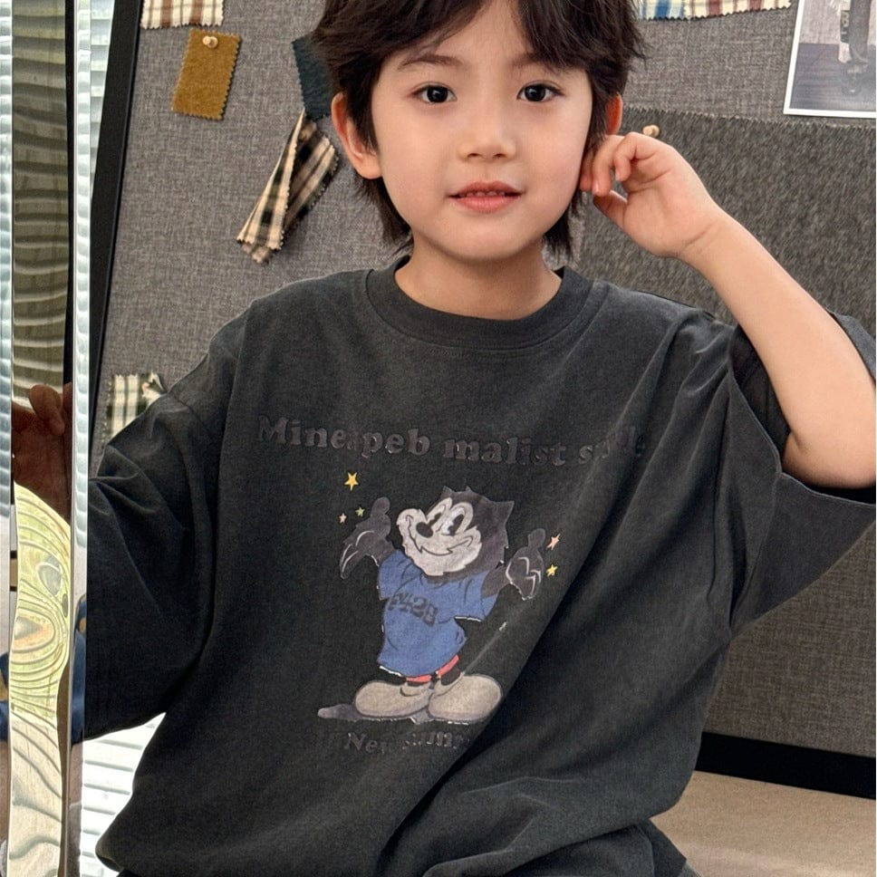 半袖Tシャツ キャラクタープリント半袖Tシャツ【mh0009944】