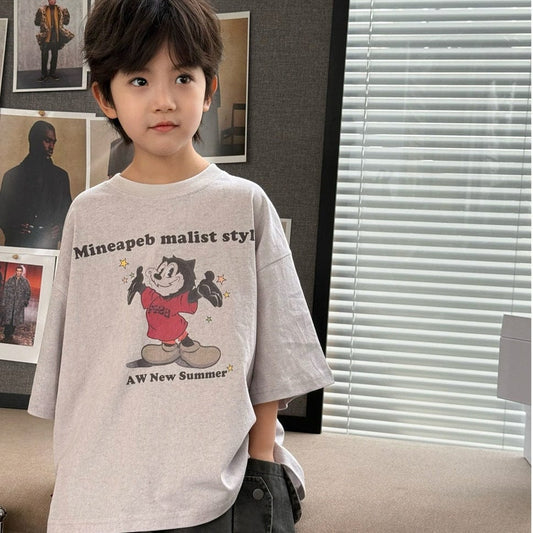 半袖Tシャツ キャラクタープリント半袖Tシャツ【mh0009944】