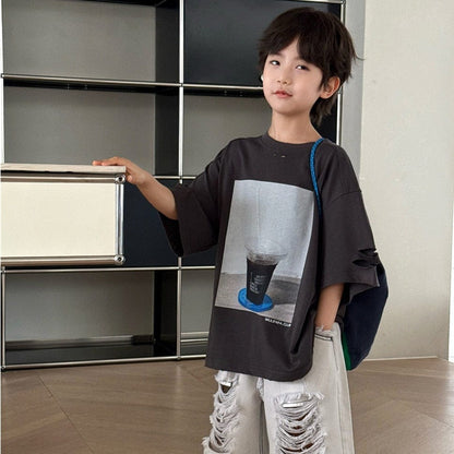 半袖Tシャツ フォトプリント半袖Tシャツ【mh0009951】