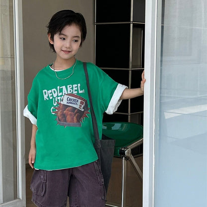 半袖Tシャツ プリントロゴ半袖Tシャツ【mh0009952】