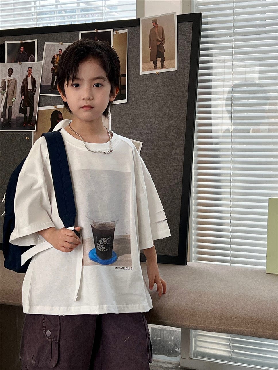 半袖Tシャツ White / 100cm フォトプリント半袖Tシャツ【mh0009951】