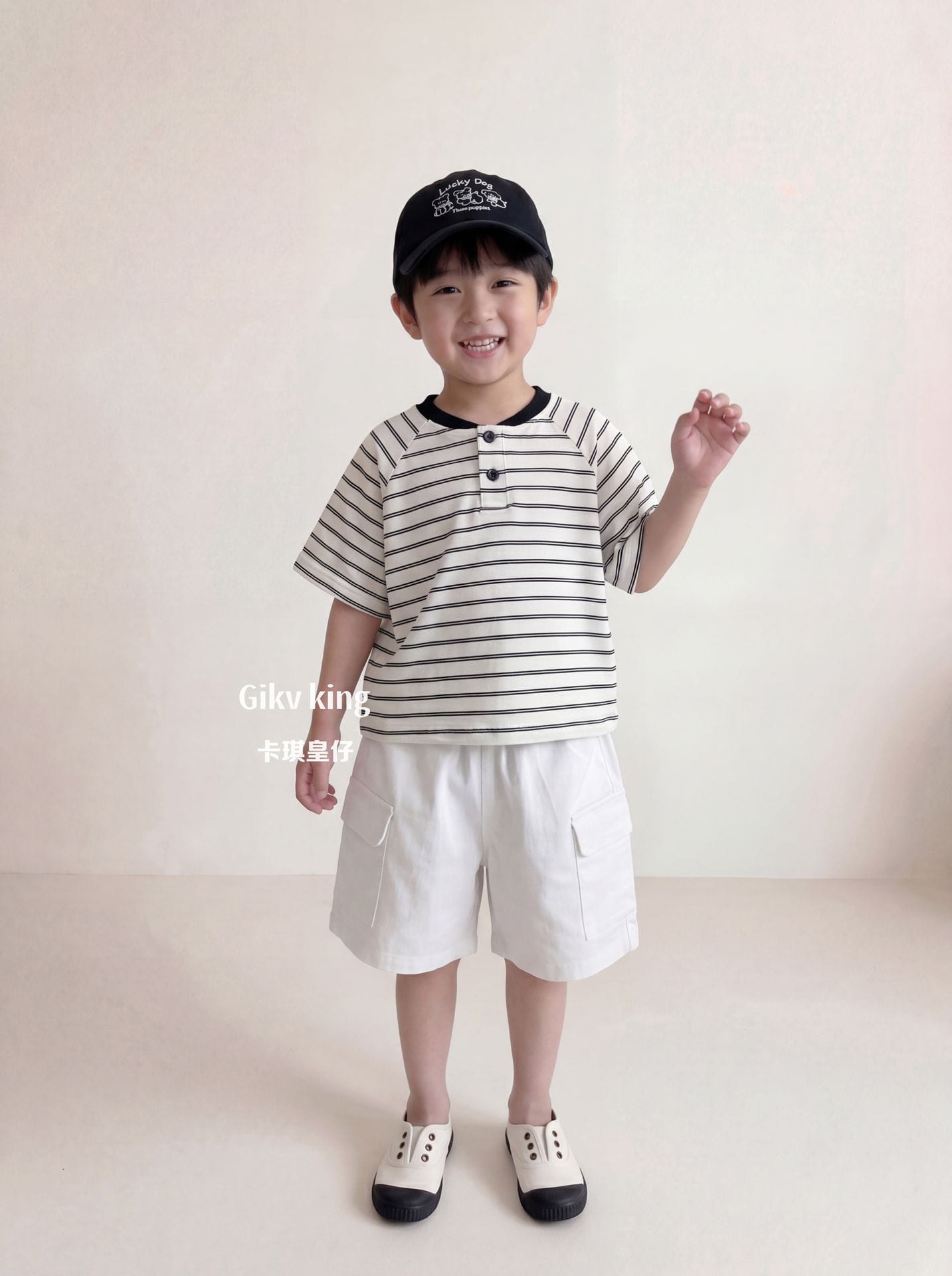 Solid Cargo Pocket Cotton Shorts カーゴ ハーフパンツ【mh0013487】 Gikv king ハーフパンツ・ショートパンツ