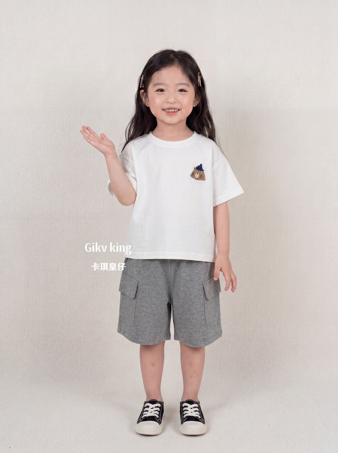 Solid Cargo Pocket Cotton Shorts カーゴ ハーフパンツ【mh0013487】 Gikv king ハーフパンツ・ショートパンツ