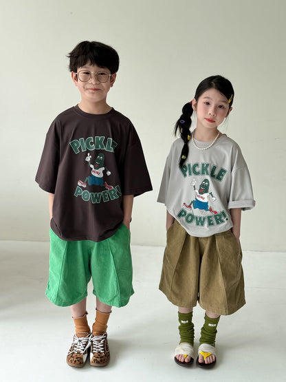 Solid Casual Shorts タック ハーフパンツ【mh0013129】 KUMAI.KIDS ハーフパンツ・ショートパンツ