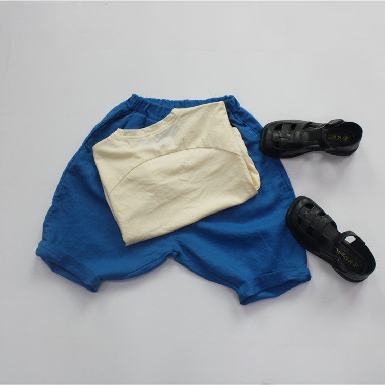 Solid Color Crew Neck Loose T-shirt キッズ 半袖 ルーズTシャツ【mh0012257】 Forest Map