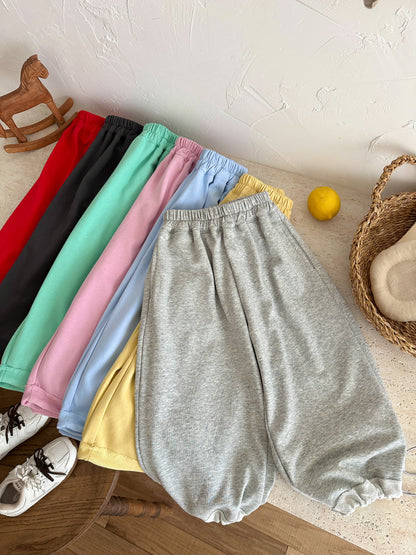 Solid Color Drawstring Sweatpants ドロスト スウェットパンツ【mh0012363】 KUMAI.KIDS