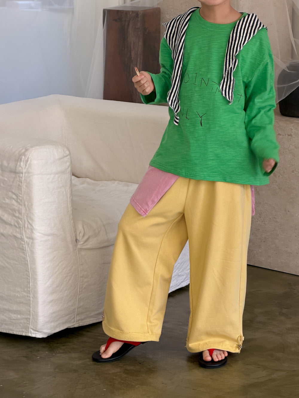 Solid Color Drawstring Sweatpants ドロスト スウェットパンツ【mh0012363】 KUMAI.KIDS