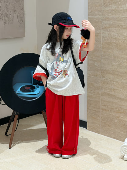 Solid Color Drawstring Sweatpants ドロスト スウェットパンツ【mh0012363】 KUMAI.KIDS