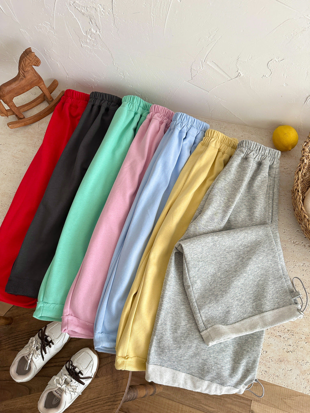 Solid Color Drawstring Sweatpants ドロスト スウェットパンツ【mh0012363】 KUMAI.KIDS