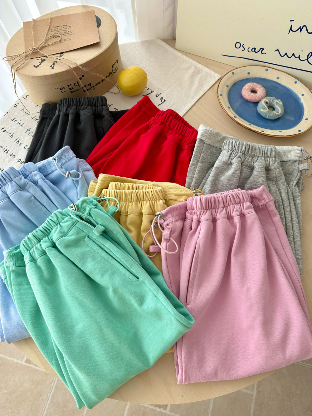 Solid Color Drawstring Sweatpants ドロスト スウェットパンツ【mh0012363】 KUMAI.KIDS