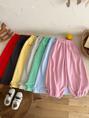 Solid Color Drawstring Sweatpants ドロスト スウェットパンツ【mh0012363】 KUMAI.KIDS