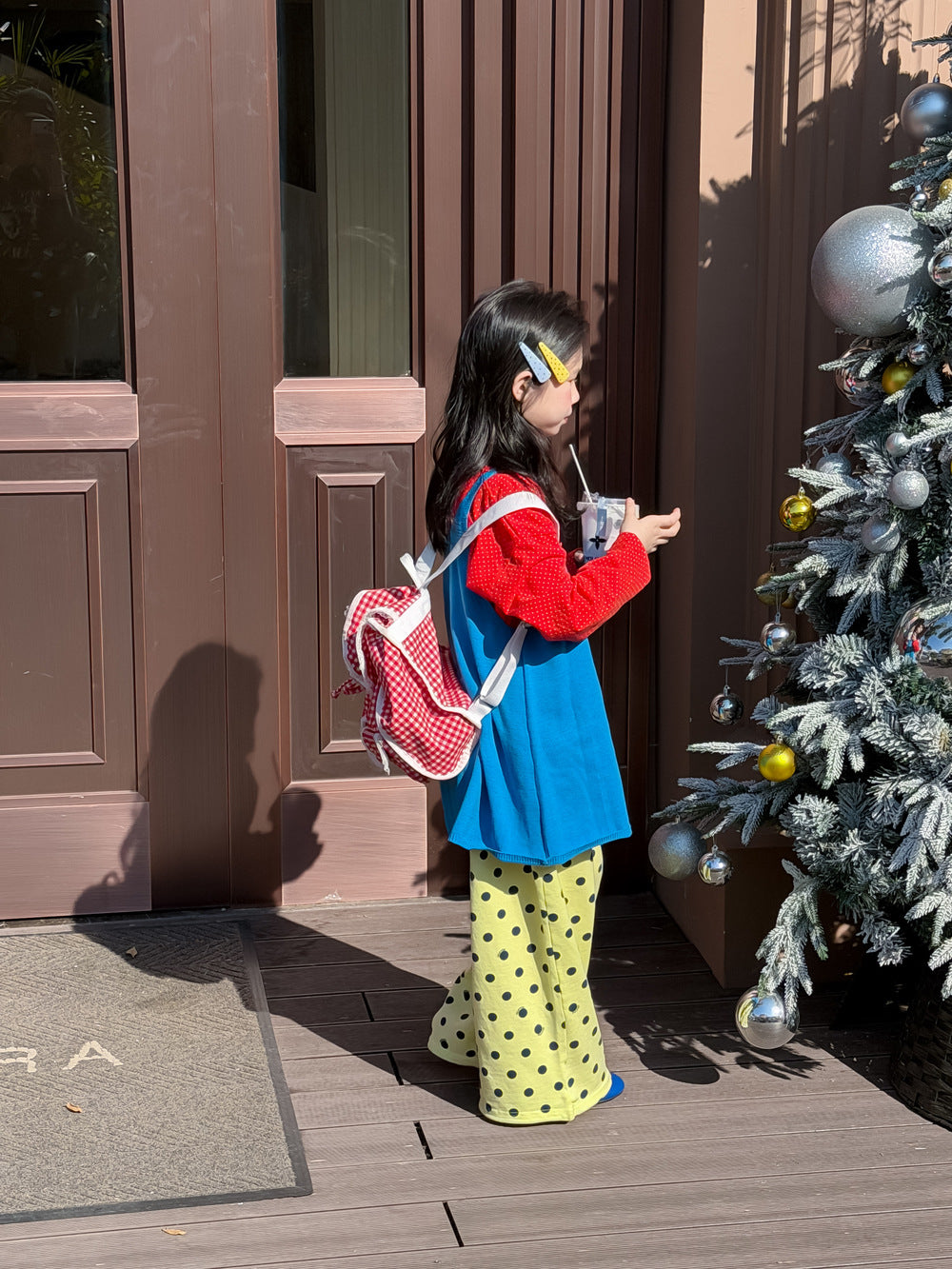 Solid Color Knitted Layering Vest ニットベスト【mh0012367】 KUMAI.KIDS