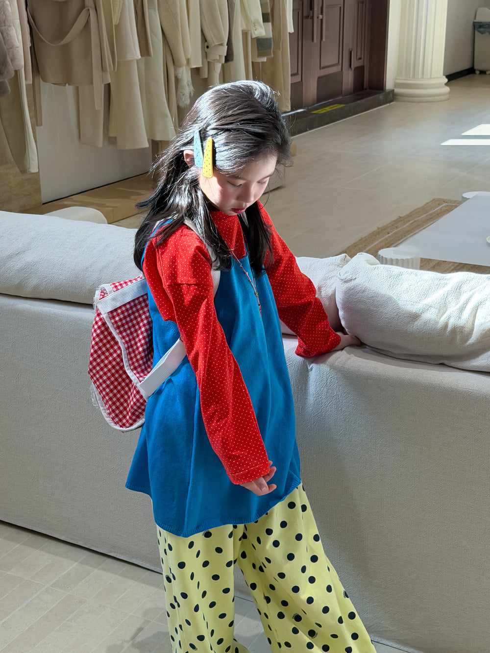 Solid Color Knitted Layering Vest ニットベスト【mh0012367】 KUMAI.KIDS