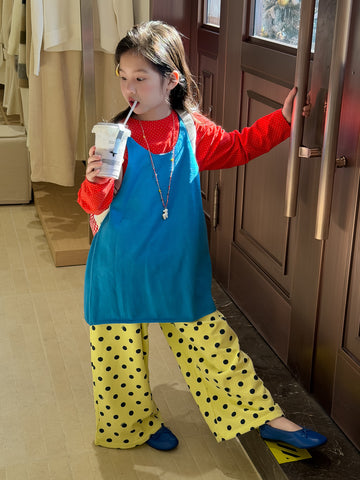 Solid Color Knitted Layering Vest ニットベスト【mh0012367】 KUMAI.KIDS