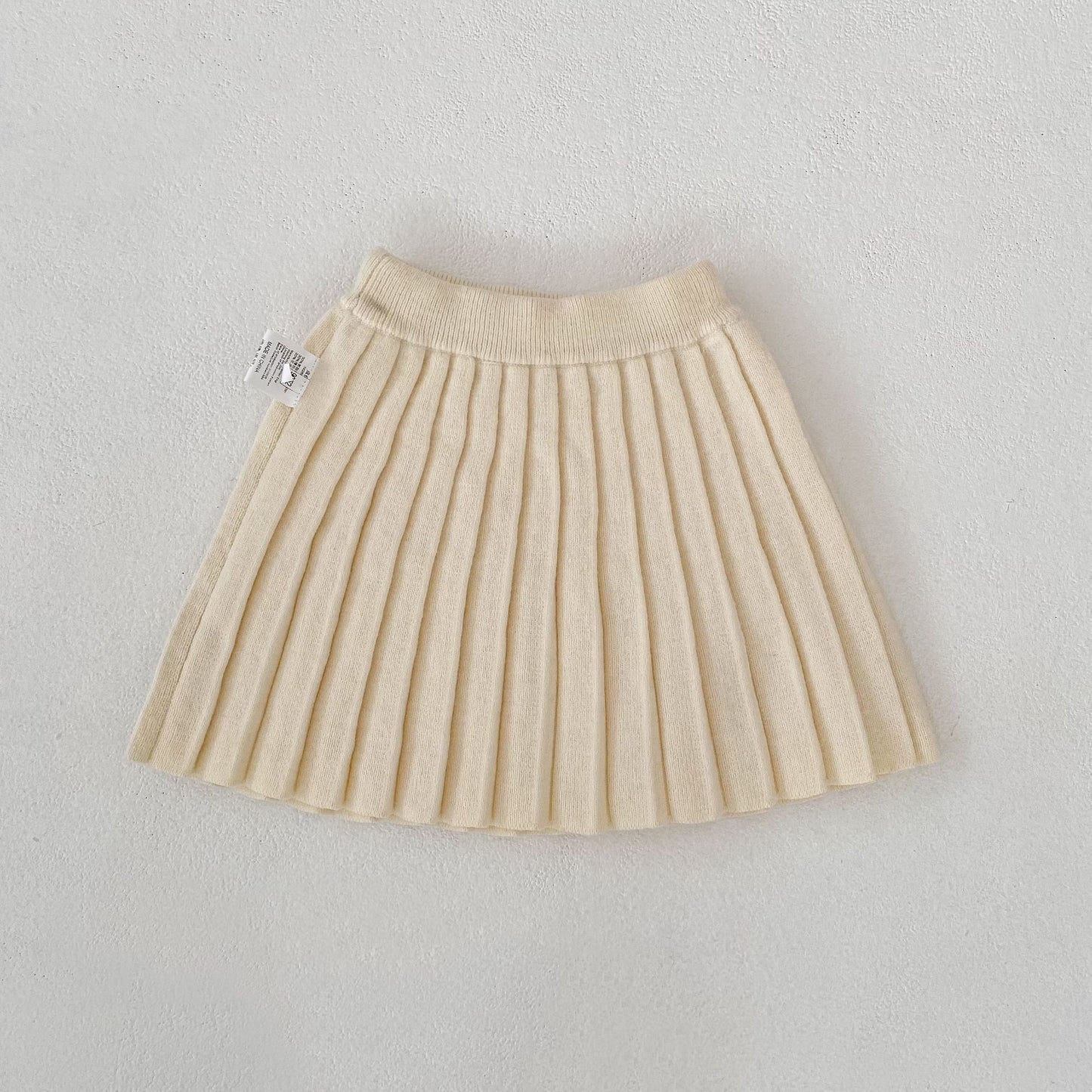 Solid Color Knitted Pleated Skirt 無地 ニット プリーツ スカート【mh0012402】 Engepapa