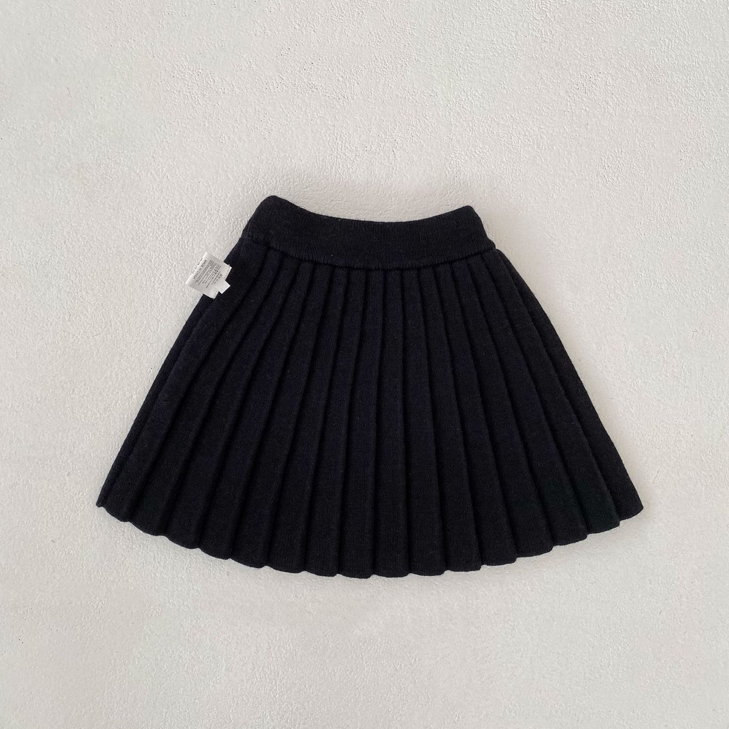 Solid Color Knitted Pleated Skirt 無地 ニット プリーツ スカート【mh0012402】 Engepapa