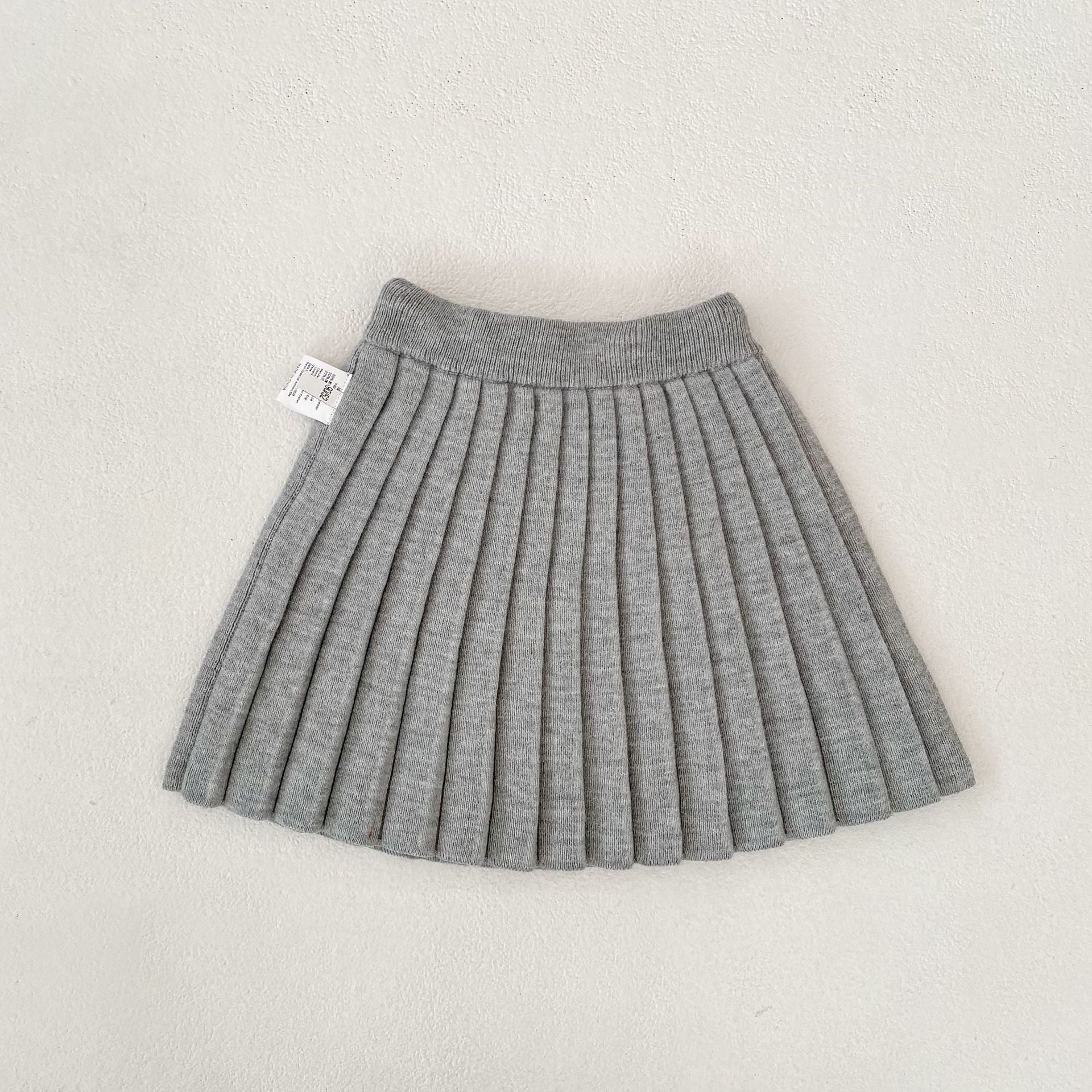 Solid Color Knitted Pleated Skirt 無地 ニット プリーツ スカート【mh0012402】 Engepapa