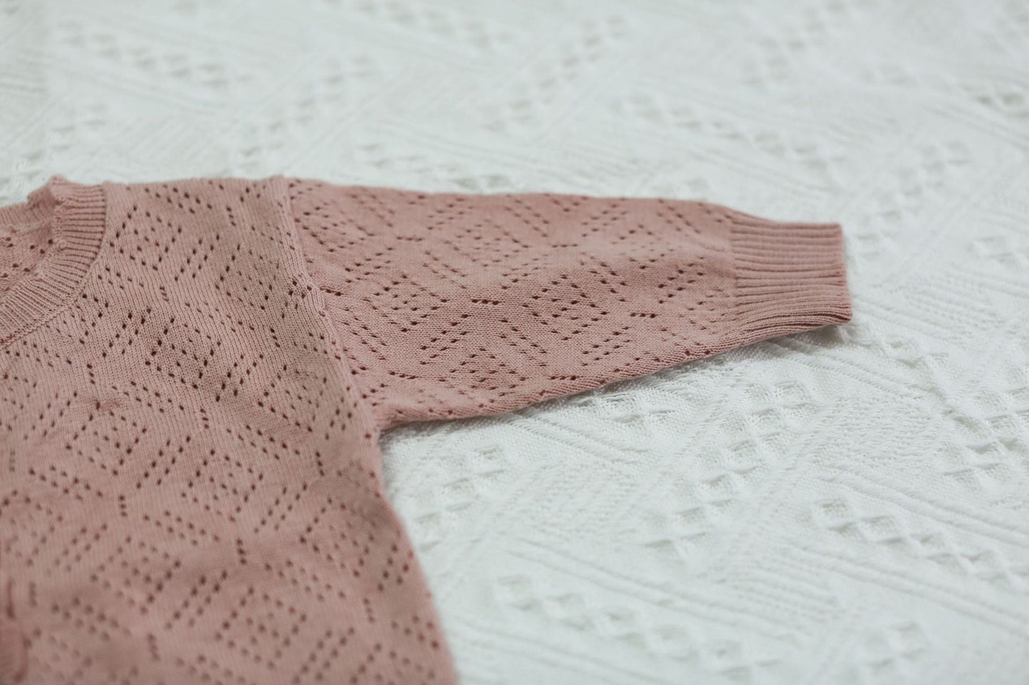 Solid Color Lace Knit Cardigan レース編み ニットカーディガン【mh0012261】 Virgil kids