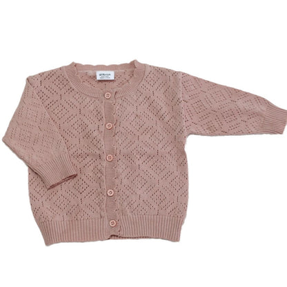 Solid Color Lace Knit Cardigan レース編み ニットカーディガン【mh0012261】 Virgil kids