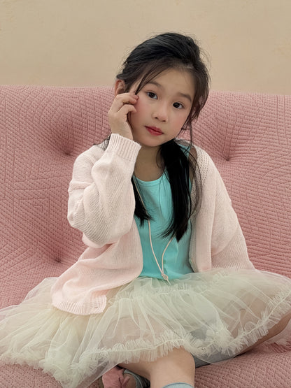 Solid Color Layered Tulle Skirt チュール ティアードスカート【mh0012357】 KUMAI.KIDS