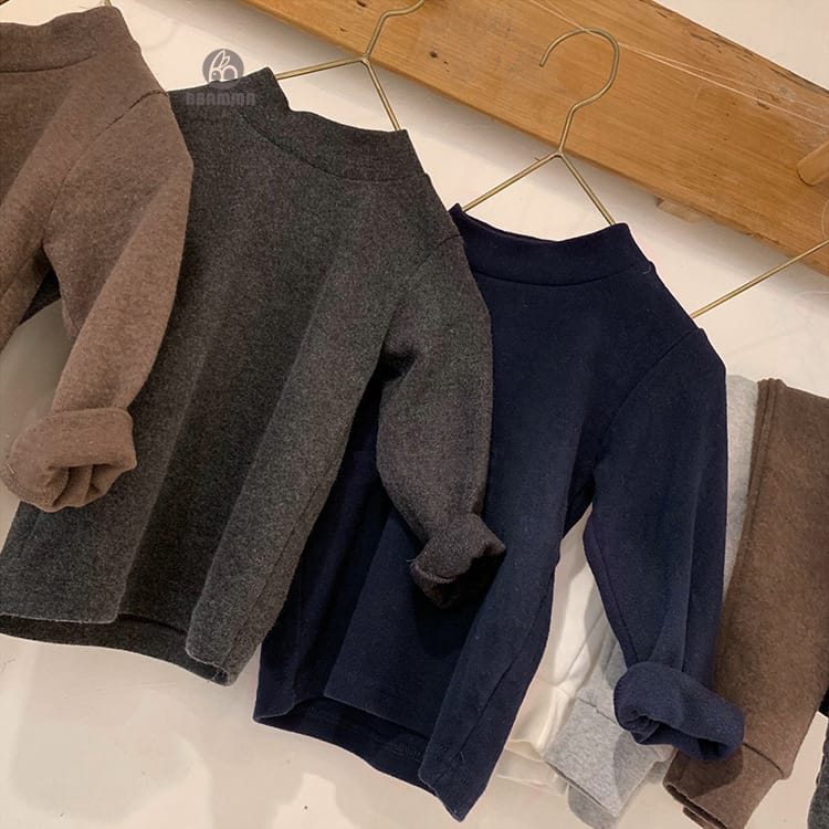 Solid Color Mock Neck Lounge Set 無地 モックネック 長袖 セットアップ【mh0012701】 BBAMMA 長袖セットアップ