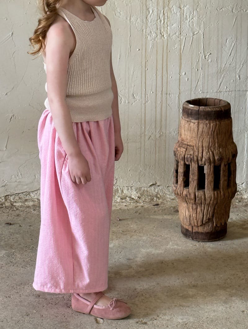 Solid Cotton Linen Wide Pants シンプル ロングパンツ【mh0012787】 Chengle ロングパンツ・スウェットパンツ