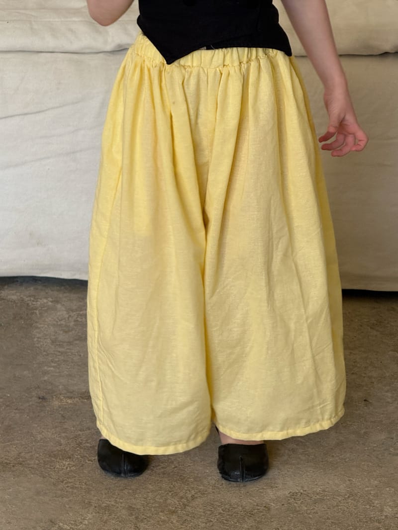 Solid Cotton Linen Wide Pants シンプル ロングパンツ【mh0012787】 Chengle ロングパンツ・スウェットパンツ