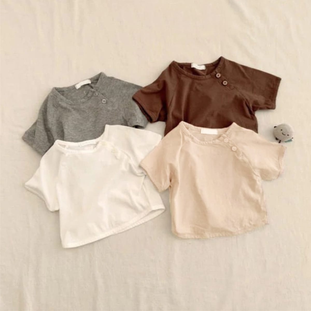 Solid Cotton Short Sleeve Tee プレーン 半袖Tシャツ【mh0013506】 BBAMMA 半袖Tシャツ