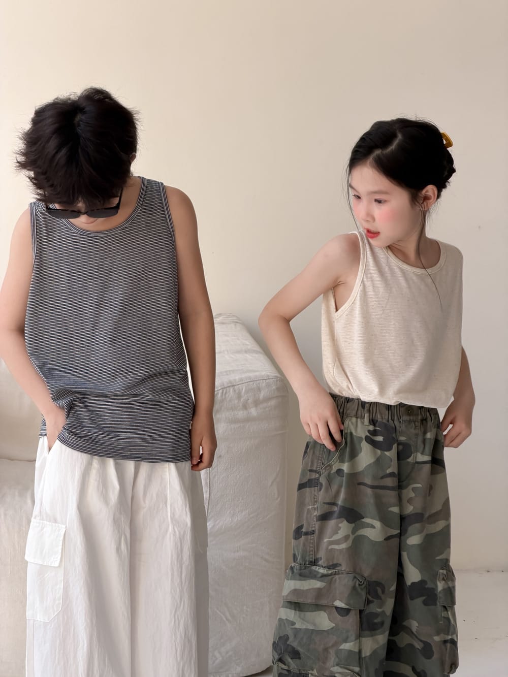 Solid Wide-Leg Pants カジュアル ロングパンツ【mh0013122】 KUMAI.KIDS ロングパンツ・スウェットパンツ