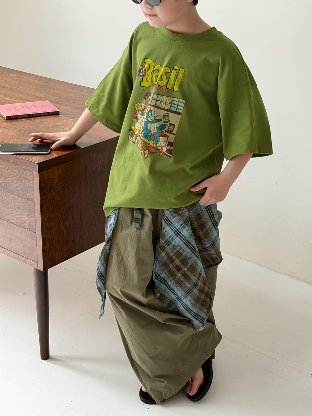Solid Wide-Leg Pants カジュアル ロングパンツ【mh0013122】 KUMAI.KIDS ロングパンツ・スウェットパンツ