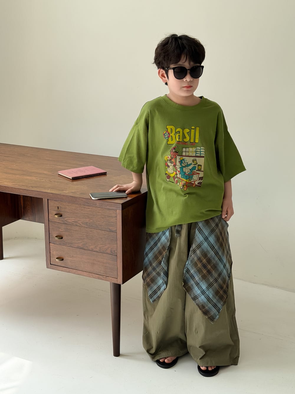 Solid Wide-Leg Pants カジュアル ロングパンツ【mh0013122】 KUMAI.KIDS ロングパンツ・スウェットパンツ