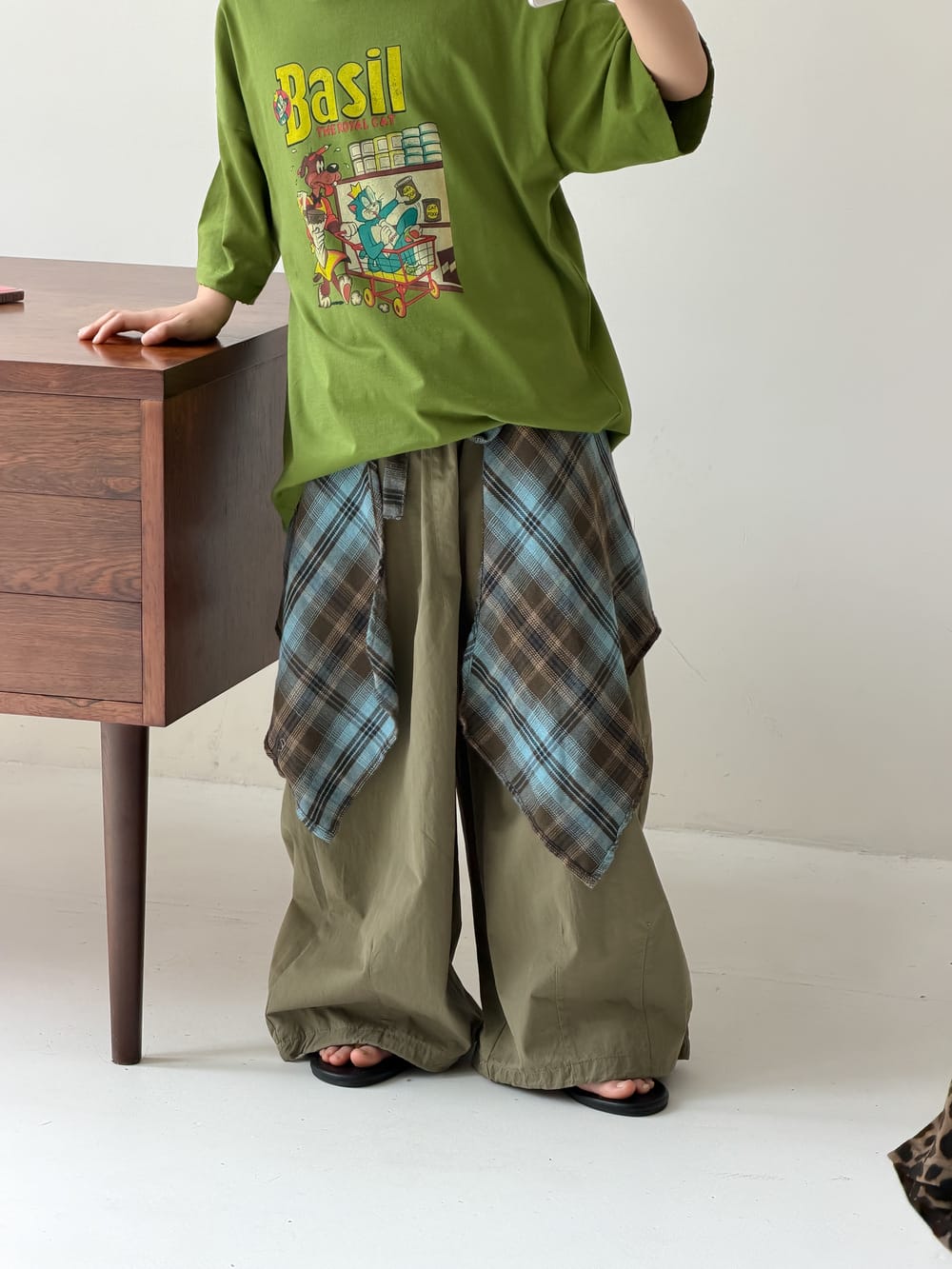 Solid Wide-Leg Pants カジュアル ロングパンツ【mh0013122】 KUMAI.KIDS ロングパンツ・スウェットパンツ