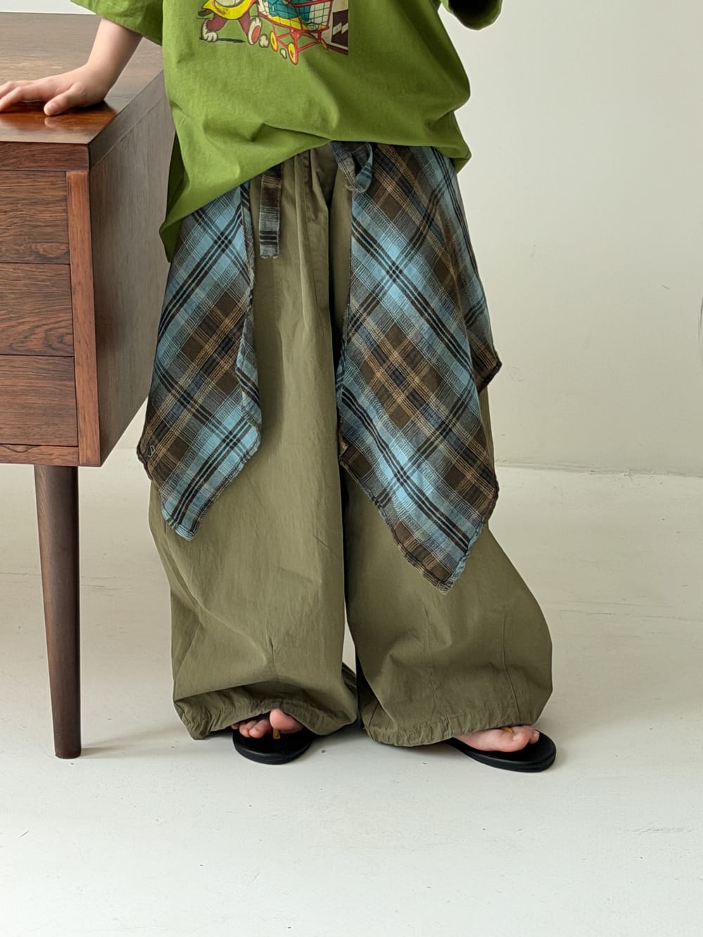Solid Wide-Leg Pants カジュアル ロングパンツ【mh0013122】 KUMAI.KIDS ロングパンツ・スウェットパンツ