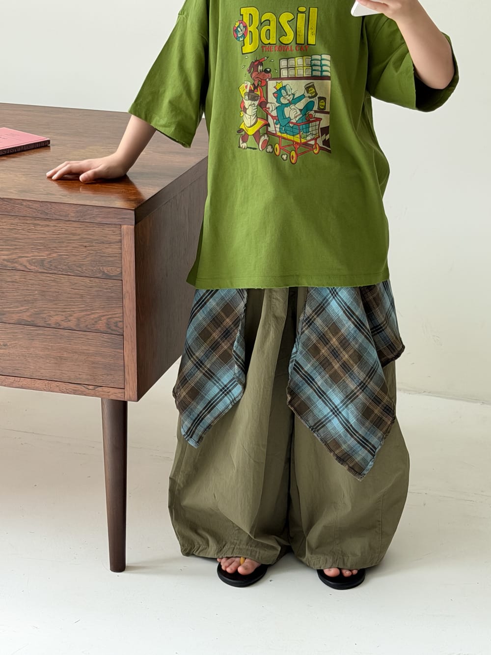 Solid Wide-Leg Pants カジュアル ロングパンツ【mh0013122】 KUMAI.KIDS ロングパンツ・スウェットパンツ