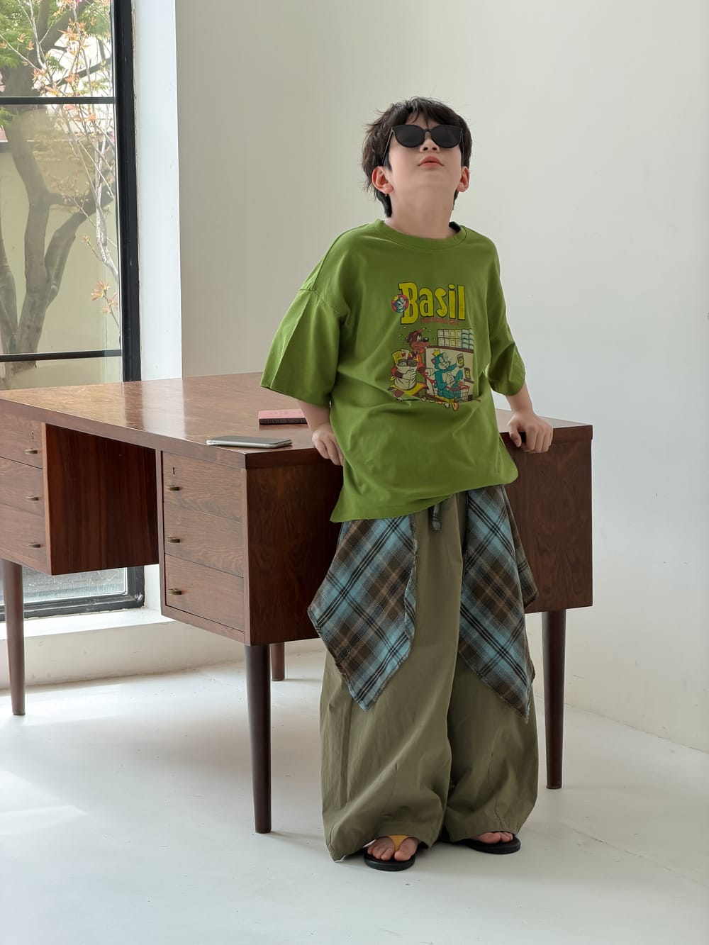 Solid Wide-Leg Pants カジュアル ロングパンツ【mh0013122】 KUMAI.KIDS ロングパンツ・スウェットパンツ