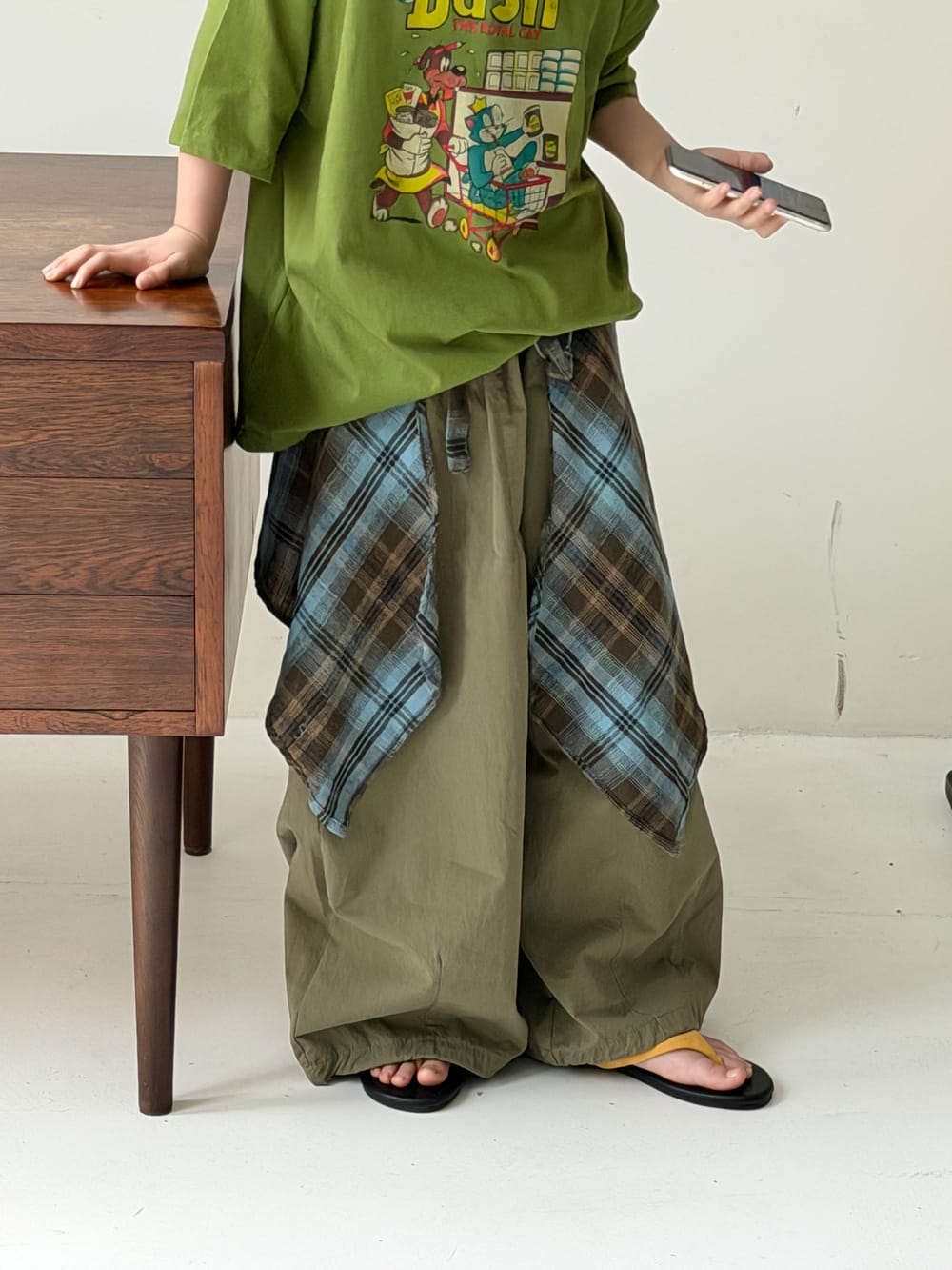 Solid Wide-Leg Pants カジュアル ロングパンツ【mh0013122】 KUMAI.KIDS ロングパンツ・スウェットパンツ