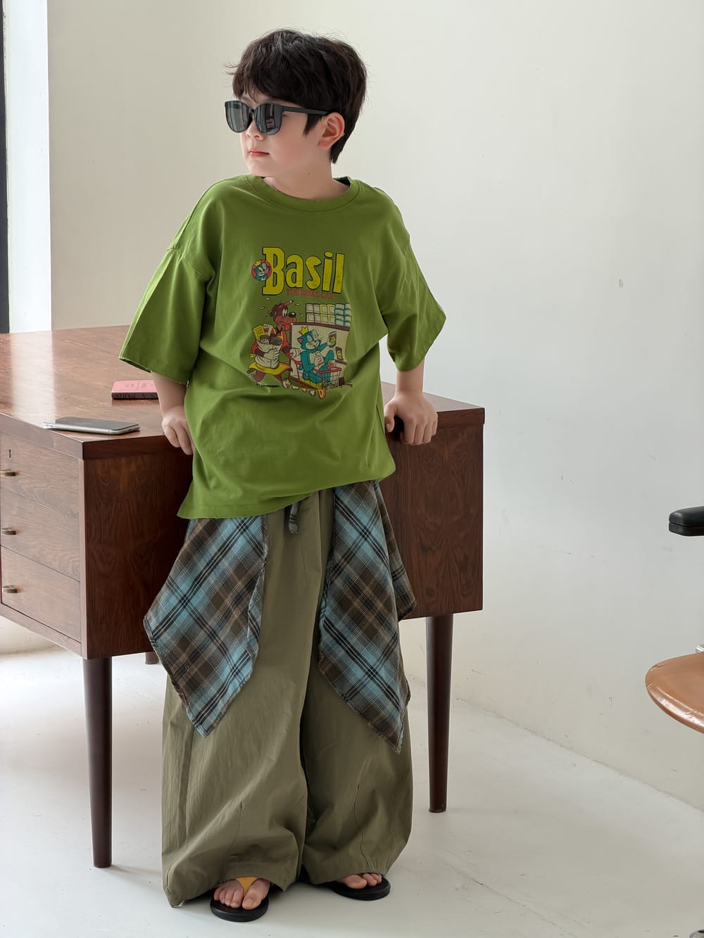 Solid Wide-Leg Pants カジュアル ロングパンツ【mh0013122】 KUMAI.KIDS ロングパンツ・スウェットパンツ