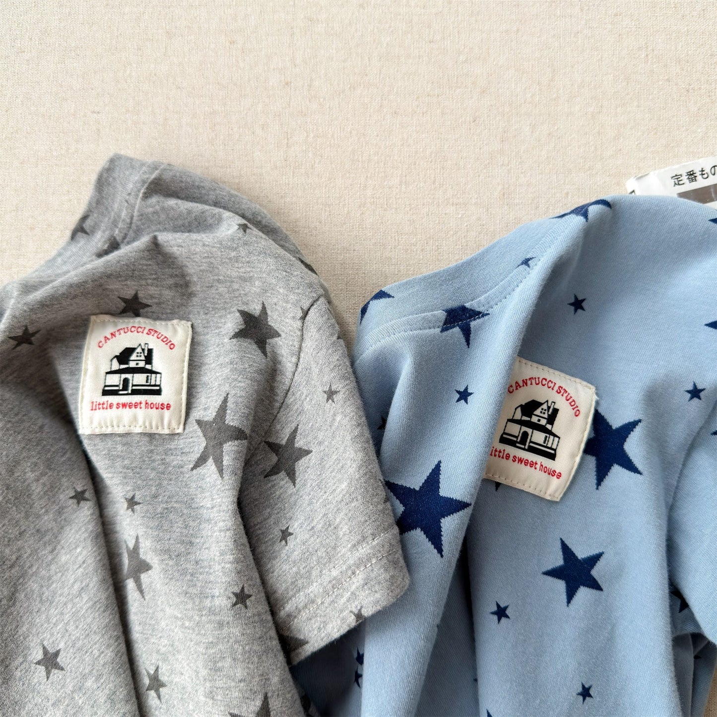Star Print Crew Neck T-Shirt スタープリント 半袖Tシャツ【mh0013227】 ADbaby 半袖Tシャツ