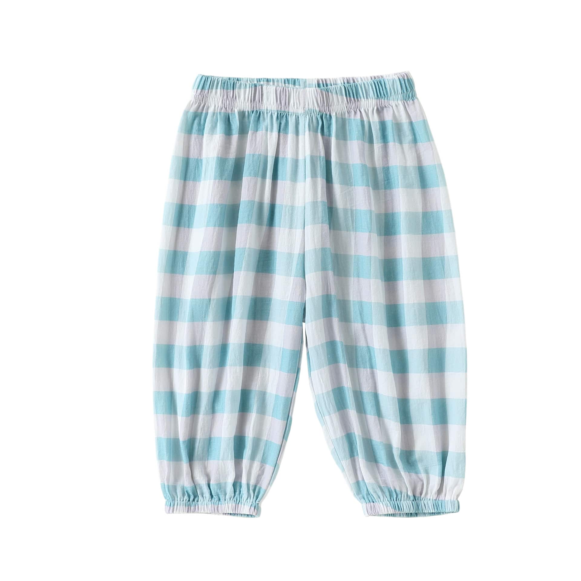 Star Print Plaid Slouchy Jogger Pants チェック ロングパンツ【mh0013492】 Blue / 73cm Beitaoya ロングパンツ・スウェットパンツ