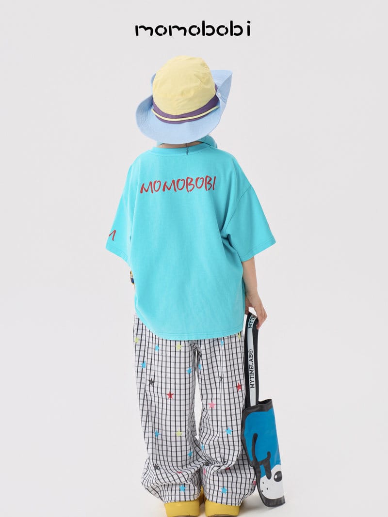 Star Print Stretch Pants カラフルスター ロングルーズパンツ【mh0013004】 momobobi ロングパンツ・スウェットパンツ