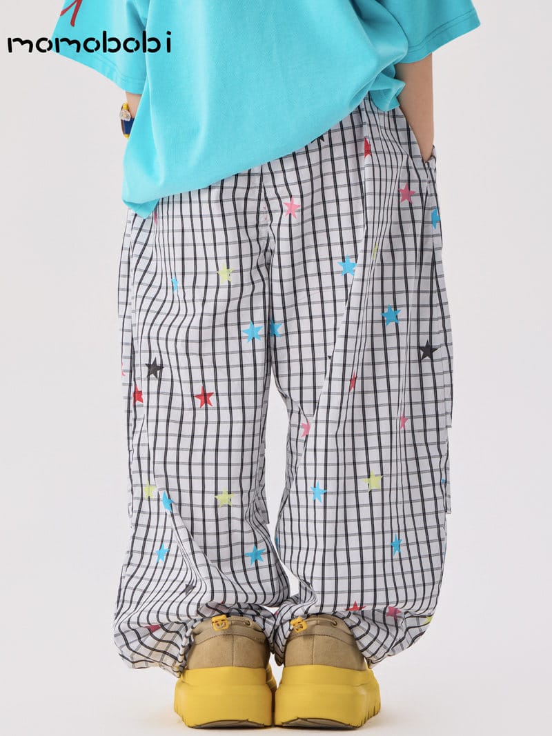 Star Print Stretch Pants カラフルスター ロングルーズパンツ【mh0013004】 momobobi ロングパンツ・スウェットパンツ