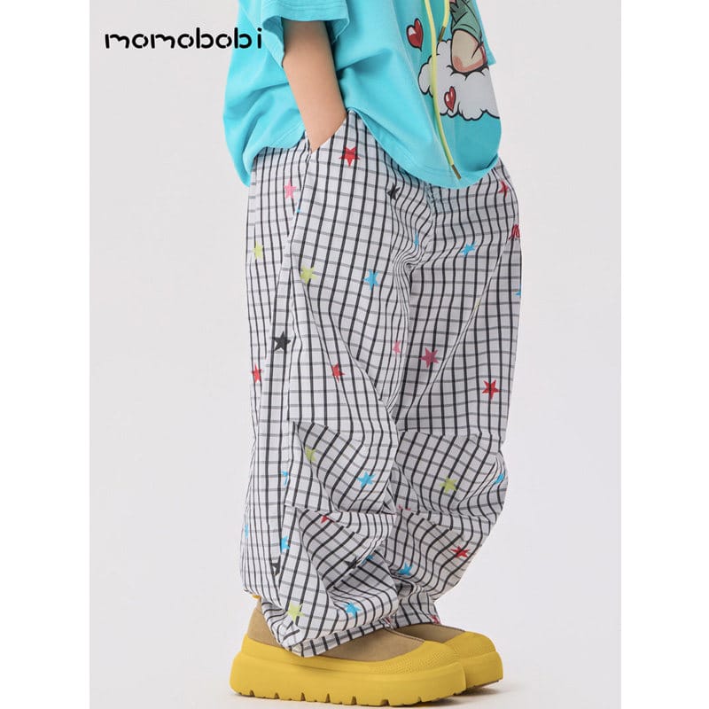Star Print Stretch Pants カラフルスター ロングルーズパンツ【mh0013004】 momobobi ロングパンツ・スウェットパンツ