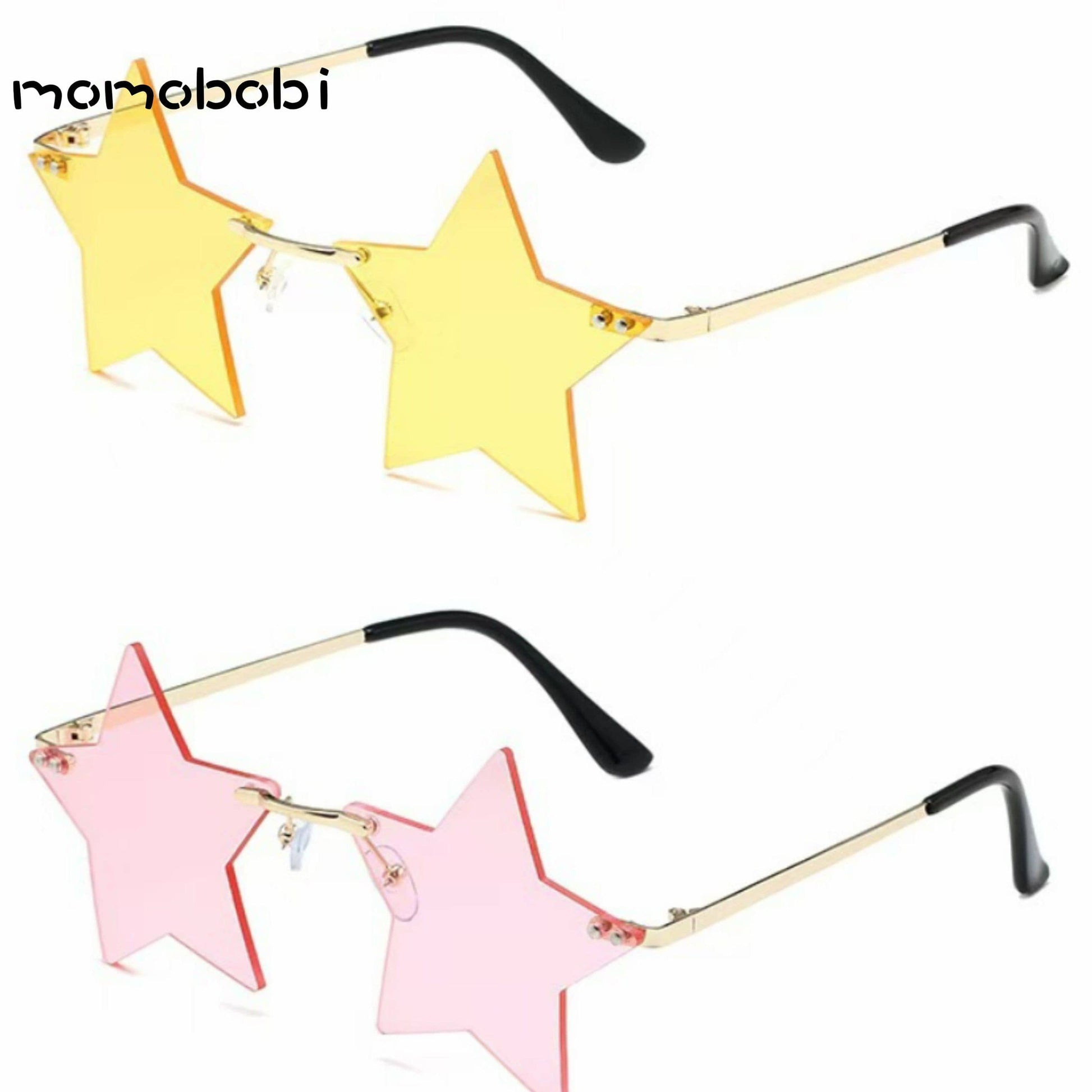 Star Rimless Sunglasses 星型 サングラス【mh0013011】 momobobi ベビーキッズその他アクセサリー