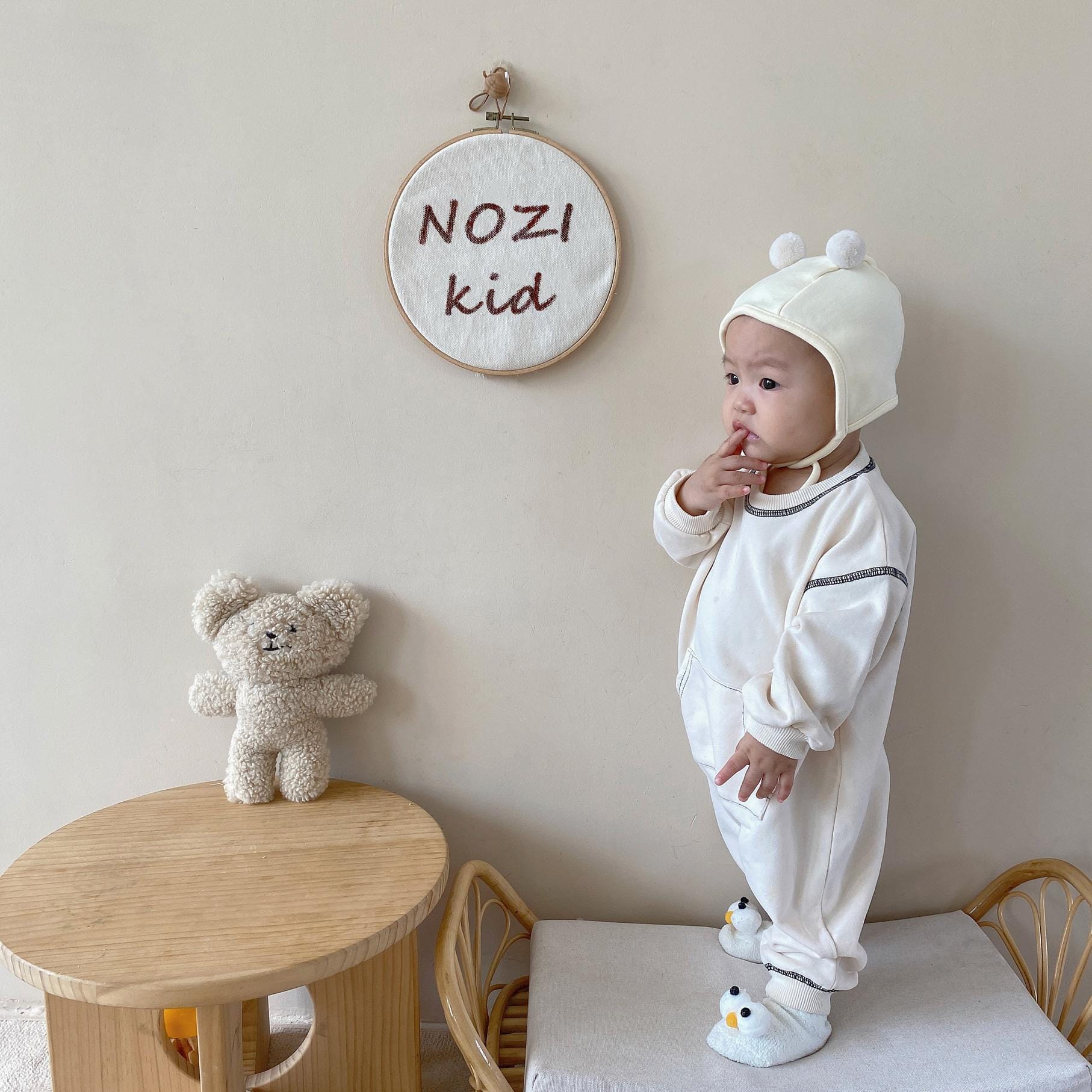 Stitch Jumpsuit ステッチ 長袖 ロンパース【mh0000385】 nozi. 長袖ロンパース