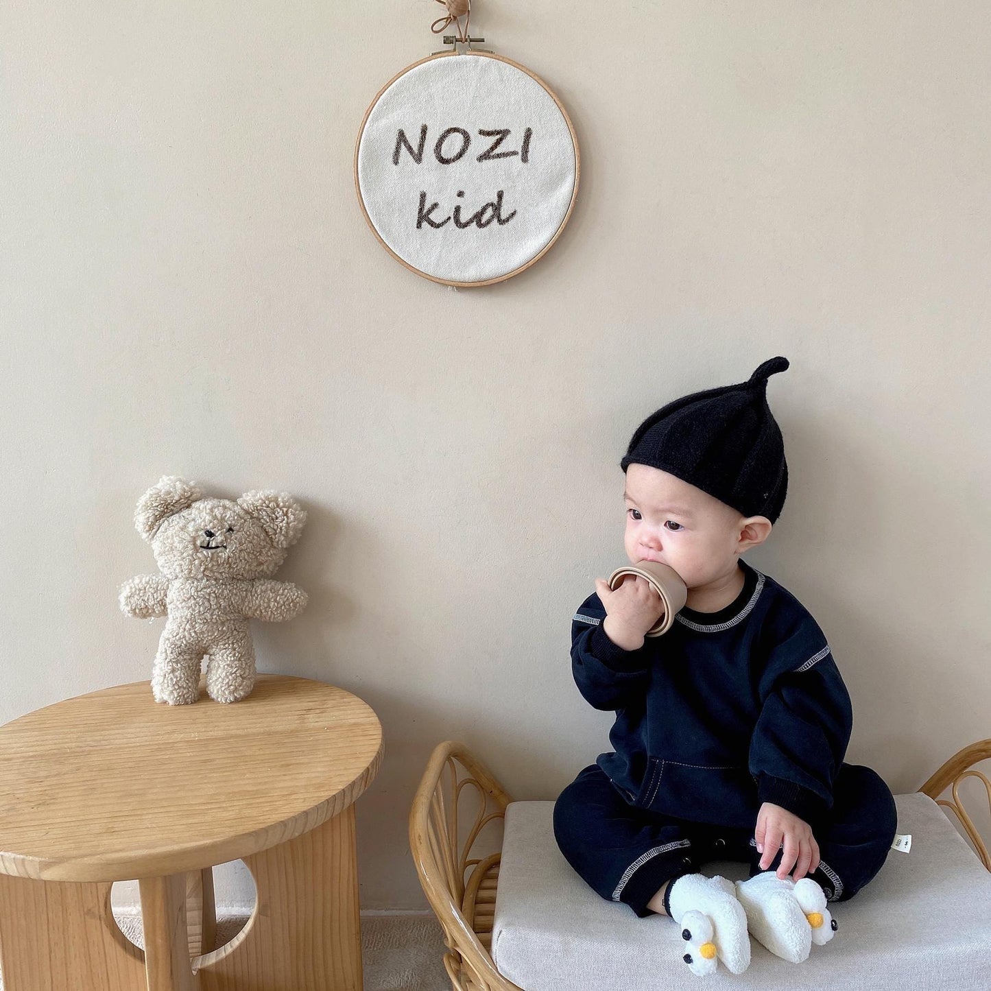 Stitch Jumpsuit ステッチ 長袖 ロンパース【mh0000385】 nozi. 長袖ロンパース