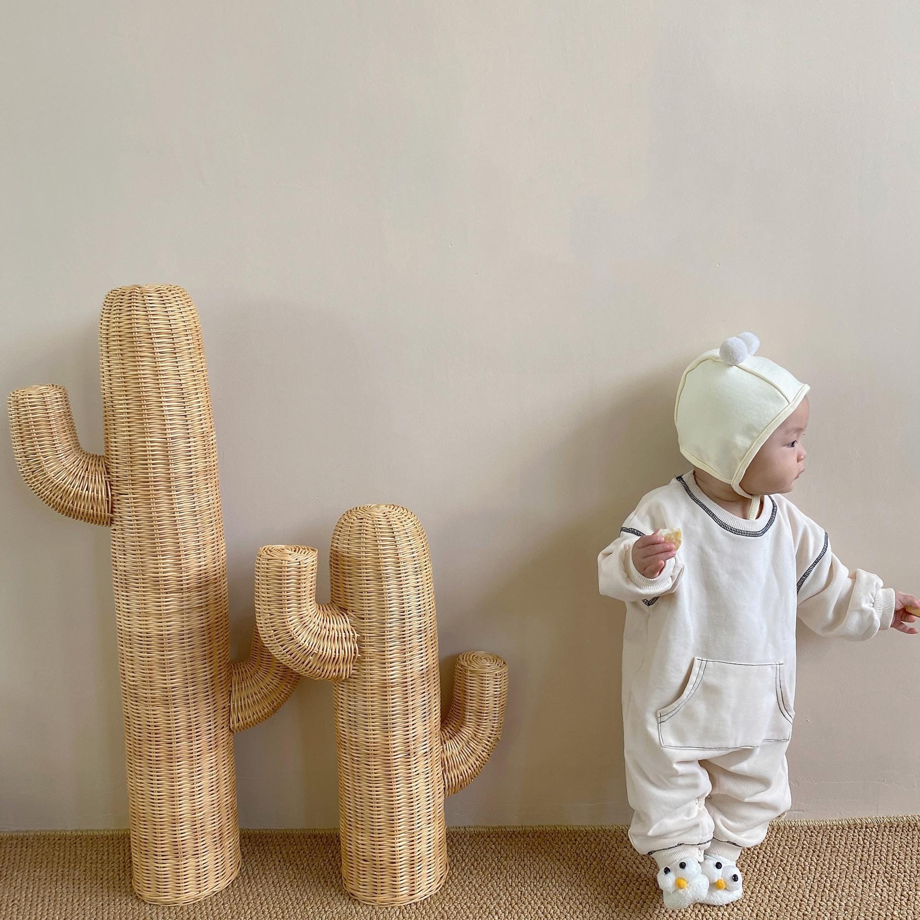Stitch Jumpsuit ステッチ 長袖 ロンパース【mh0000385】 nozi. 長袖ロンパース