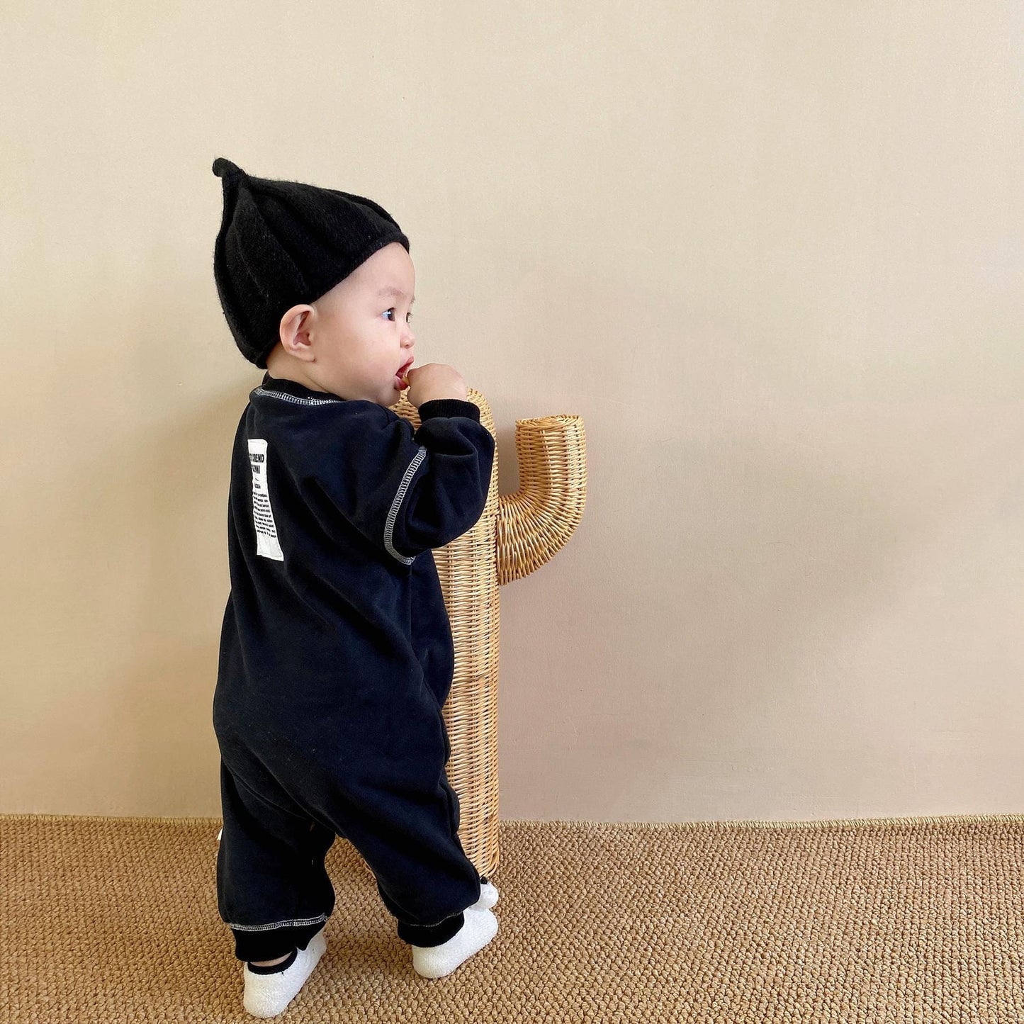 Stitch Jumpsuit ステッチ 長袖 ロンパース【mh0000385】 nozi. 長袖ロンパース